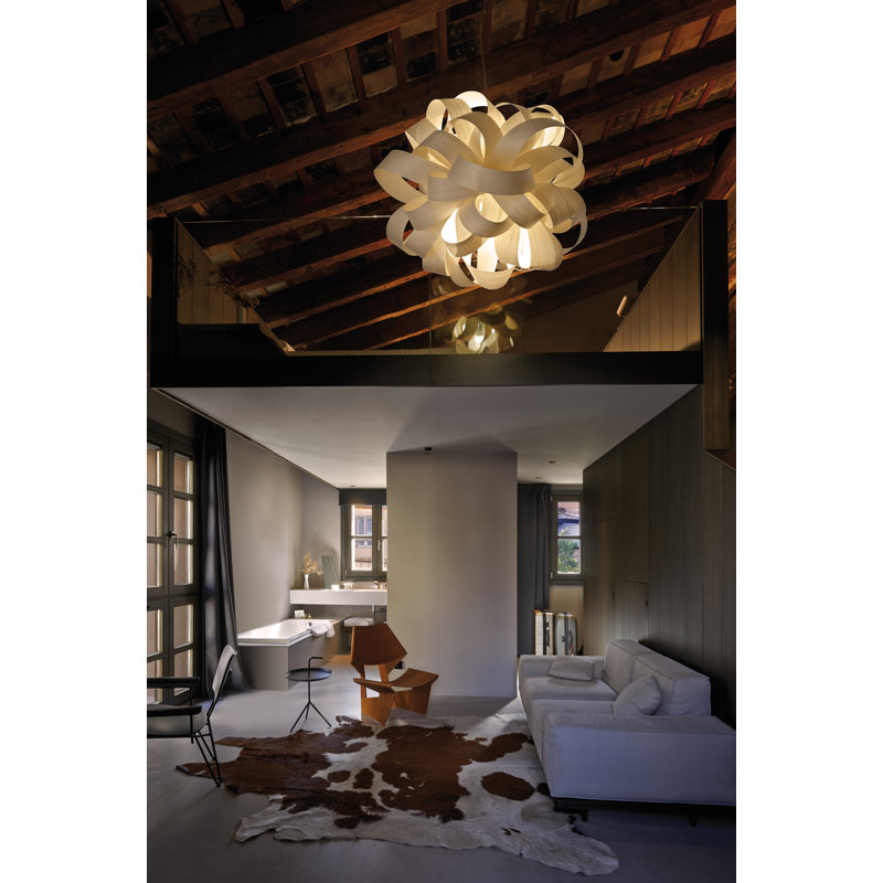 Agatha 1 - Light Pendant, Ivory White, E26 Base