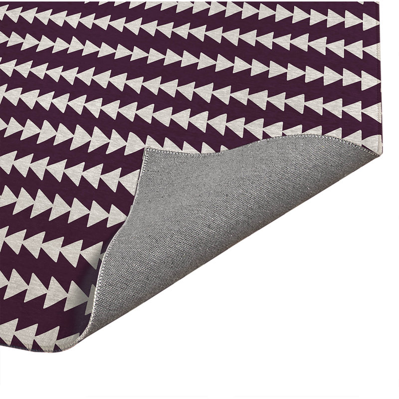 Tapis de cuisine Tribal, Aubergine, Rectangle 5 pi x 7 pi
