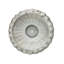 Urne de jardin en oxyde de magnésium blanc antique avec trou de drainage, 61 cm de largeur x 61 cm de profondeur