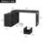 Jiahao 55'' L Shaped Reversible Desk with Charging Station & LED Lights-894684700