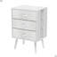 Ensemble de 2 tables de chevet modernes avec station de charge, tables de chevet avec éclairage DEL et tiroirs en tissu-46050611