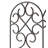 Scrollwork Wrought Iron Edging with Ground Stakes and Gunmetal Finish