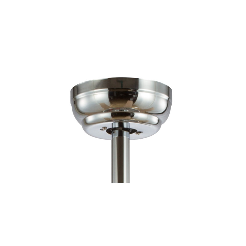 Graber 52'' Ceiling Fan with Light Kit, Chrome
