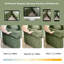 Canapé modulaire surdimensionné à 3 places Cloud avec revêtement en velours côtelé, assise profonde et canapé modulable