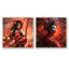 Samurai Floral Beauty - Asian Woman-575808260-575808261