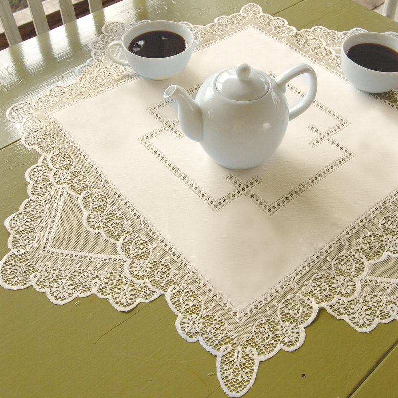 Plateau de table carré Mena, Écru, 30 po x 30 po