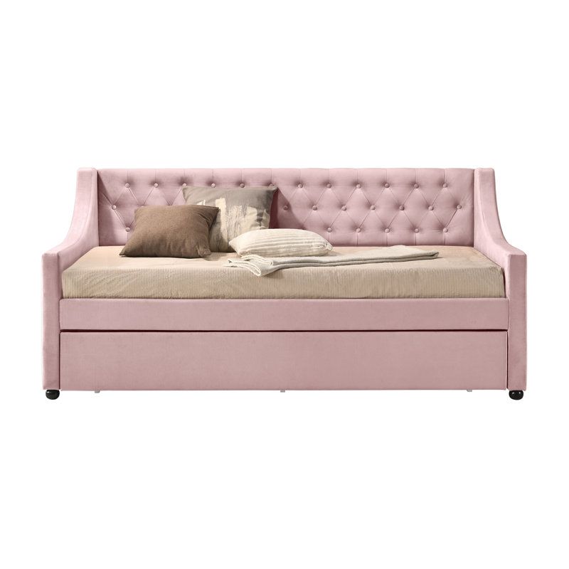 Lit de jour avec couchette Fogger Fog, Twin, Rose