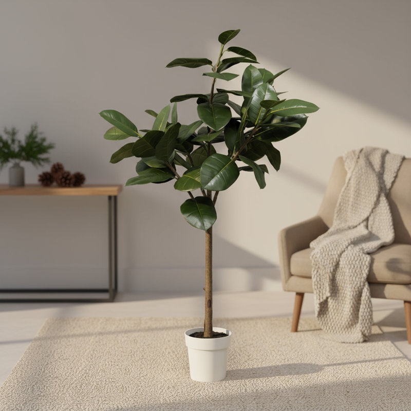 Pot à fleurs décoratif en faux chêne 64 po Algreen