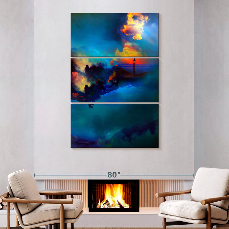 Kelan Time Keepers, 74" H x 48" W