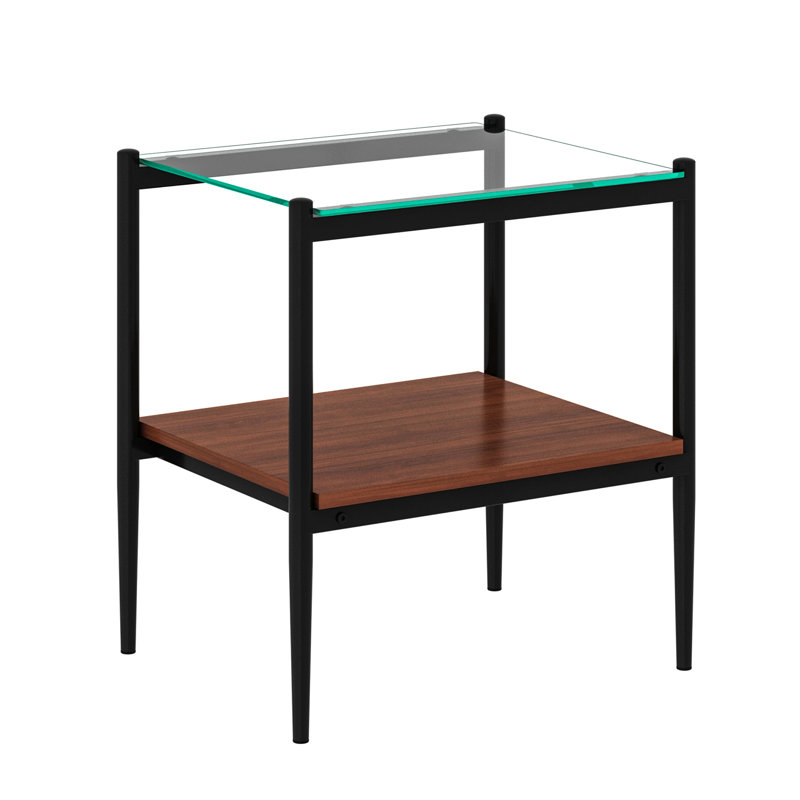 Coffee Table And End Tables Set Of 3, Tempered Glass Table With MDF Layer, Modern Tables For Living Room , Transparent Glass