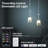  Home Clear Acrylic Glass-Shape Smart Rgb Pendant Light