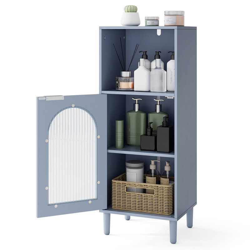 Freestanding Bathroom Cabinet, Blue