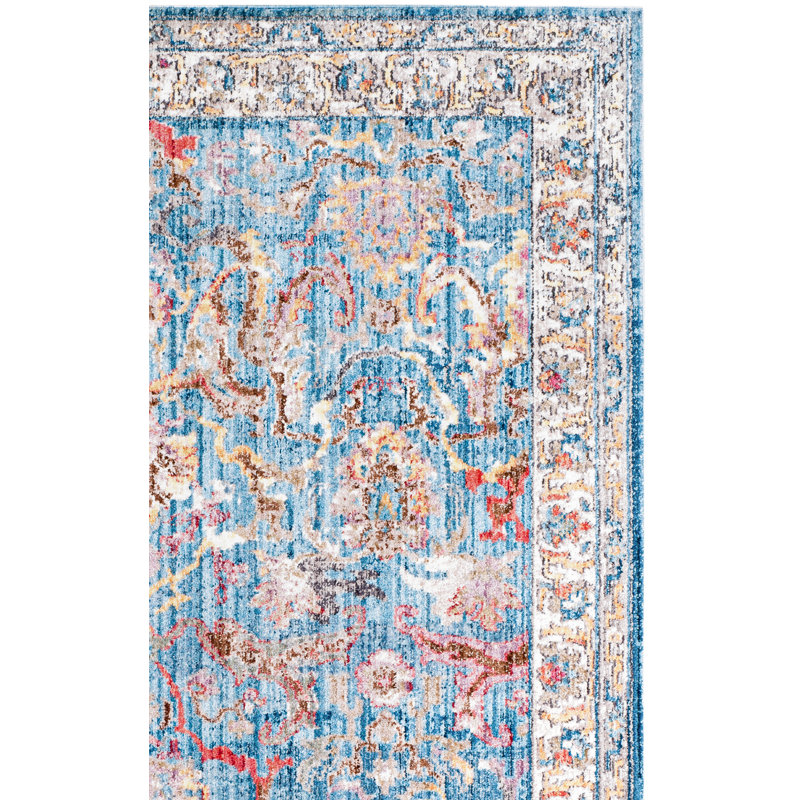 Fitz Performance Oriental Rug, Square 7'