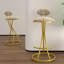 Ensemble de 2 tabourets de bar ronds, tabourets de comptoir rembourrés pour la maison-542682737