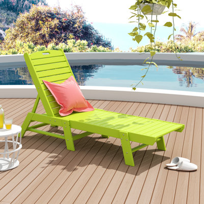 Chaise longue d'extérieur en PEHD Laguna