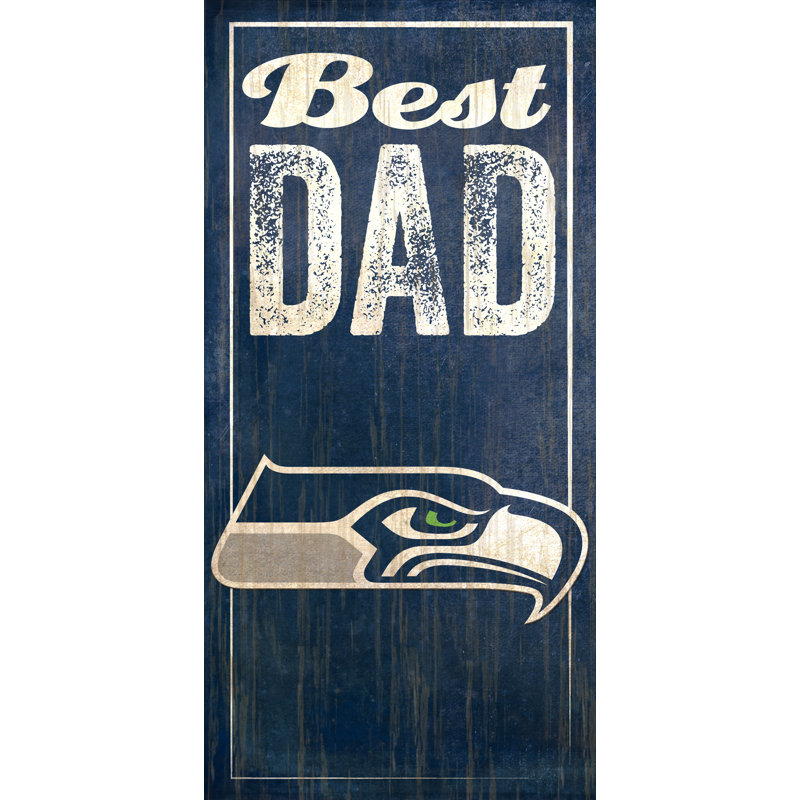 « best dad », impression sur plaque NFL, Seahawks de Seattle
