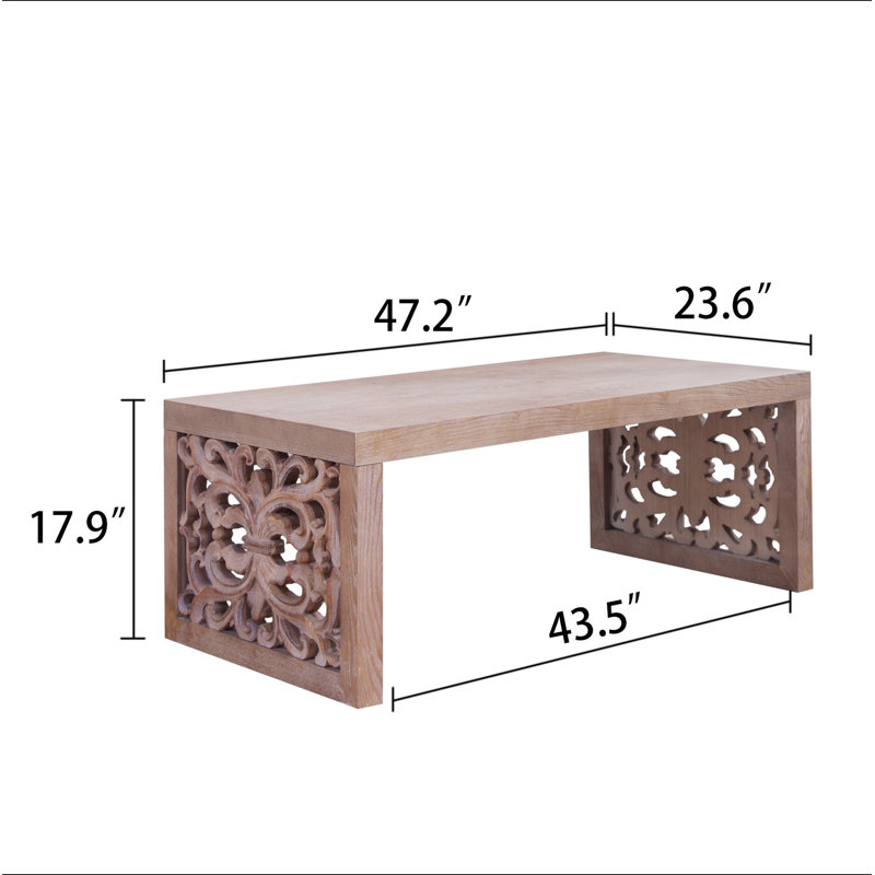 Table basse 47,2 po, Naturel