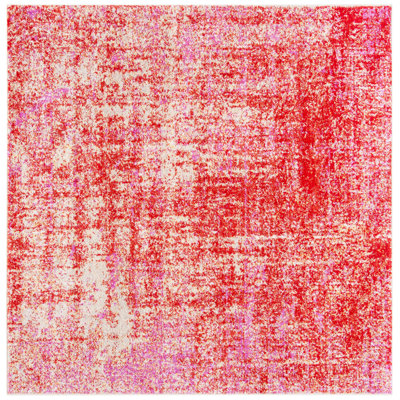 Riebe Abstract Red Area Rug