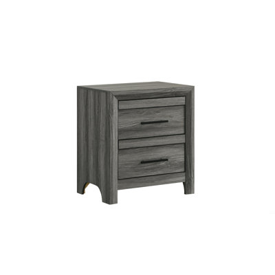 Table de chevet 2 tiroirs en bois