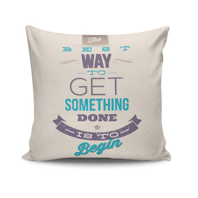Decorative Cushion Cover, 17 x 17 Inches, 50% Cotton / 50% Polyester | Machine Washable at 104°F, Ironable, Concealed Zip Closure | Perfect for Living Room, Bedroom, and Stylish Home Décor