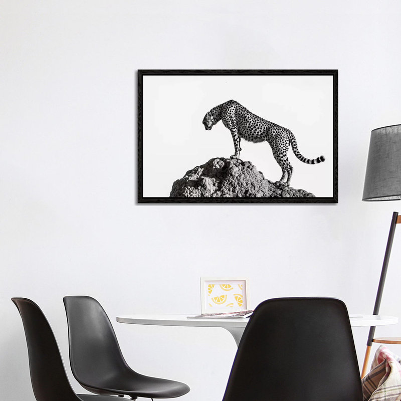 The Hunter 1 Piece Wall Art on Canvas, 66.04cm H x 101.6cm W x 3.81cm D, Black Floater Framed