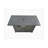 25" H X 42" W Steel Propane Outdoor Fire Pit Table With Lid