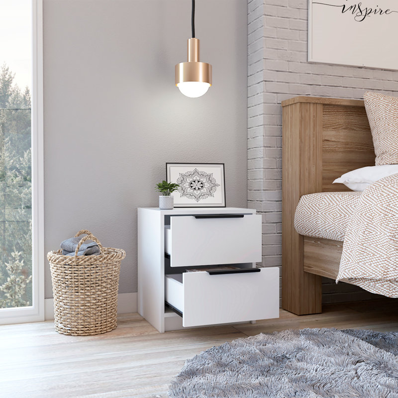 Eter 16.1'' W Nightstand, White