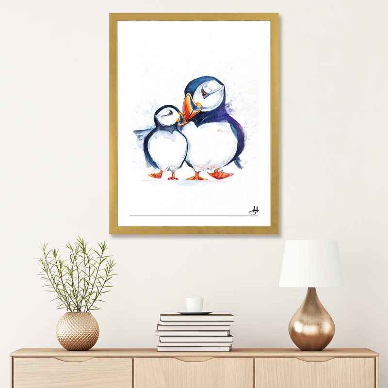 Animals, 24" H x 16" W x 1" D, Gold Framed Fine Art Paper
