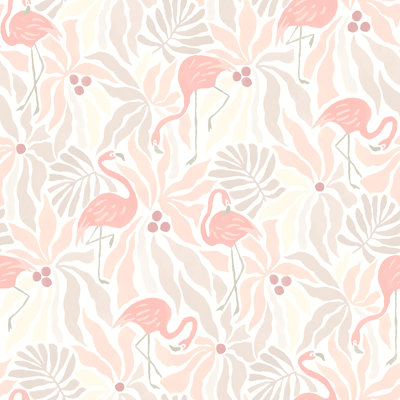 Papier peint adhésif Flamingo
