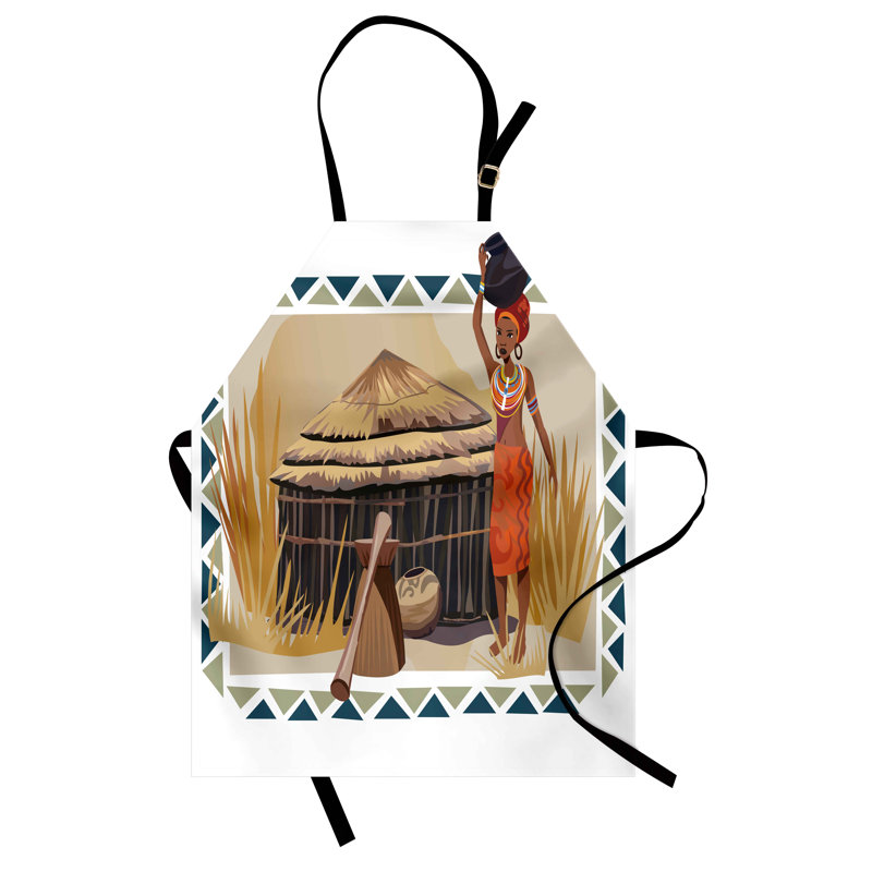 Multicolore tablier africain East Urban Home