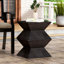 Table d'appoint d'extérieur en béton léger