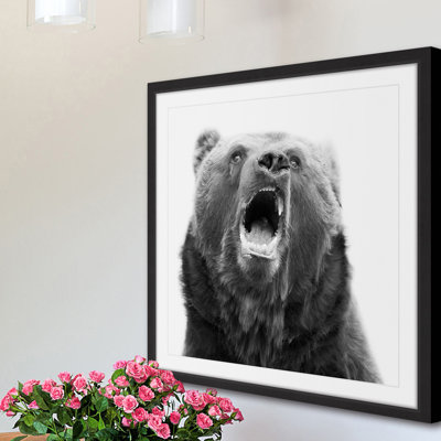 « entends me roar », reproduction de photo encadrée