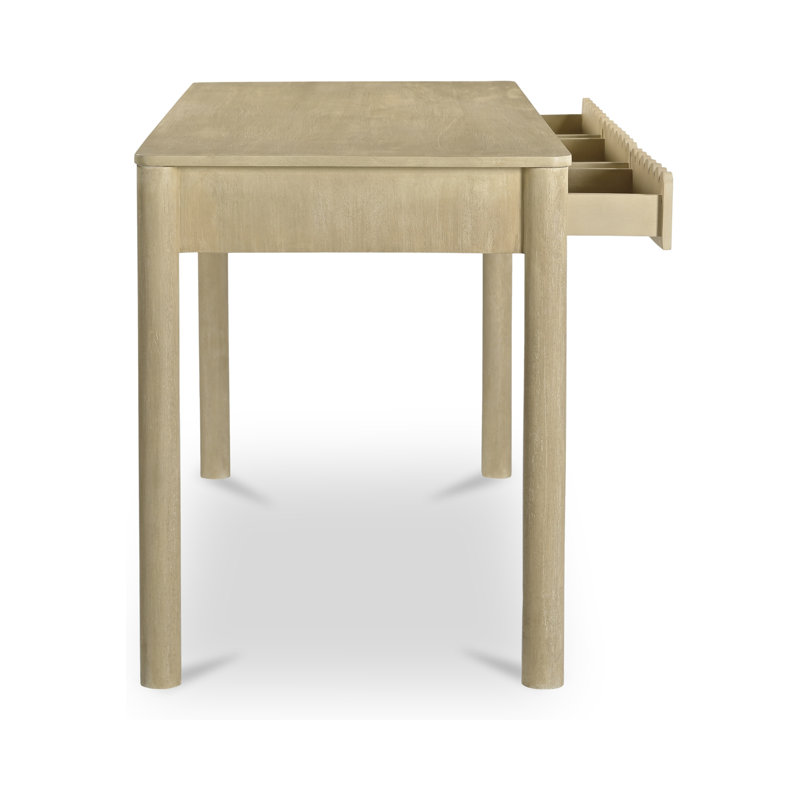 Wiley Solid Wood Writing Desk, Natural
