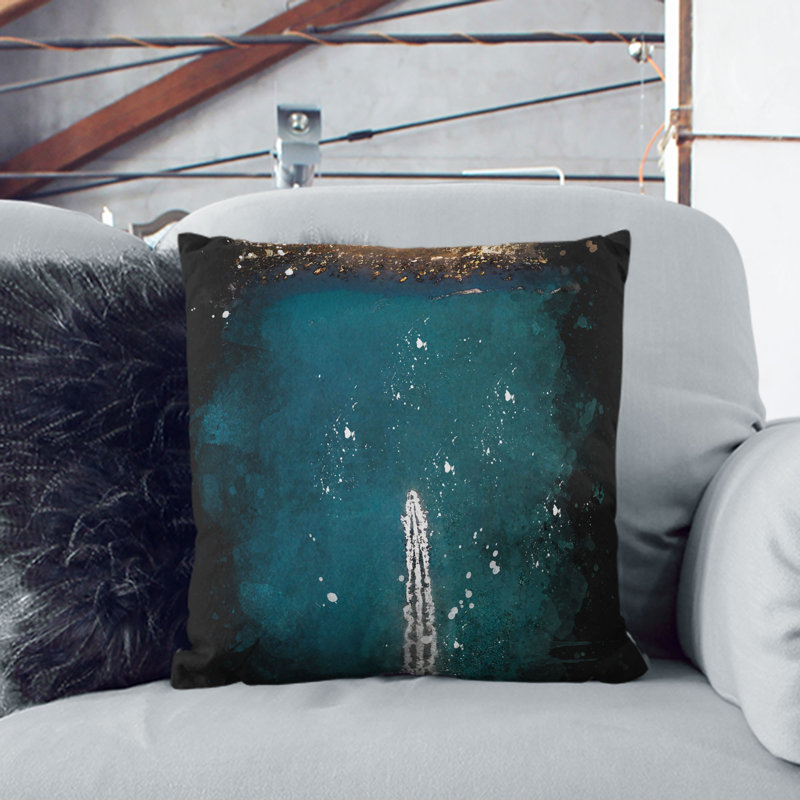 Square Throw Cushion, 40cm H x 40cm W x 15cm D