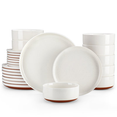 24 Piece Stoneware Dinnerware Set - Service for 8 