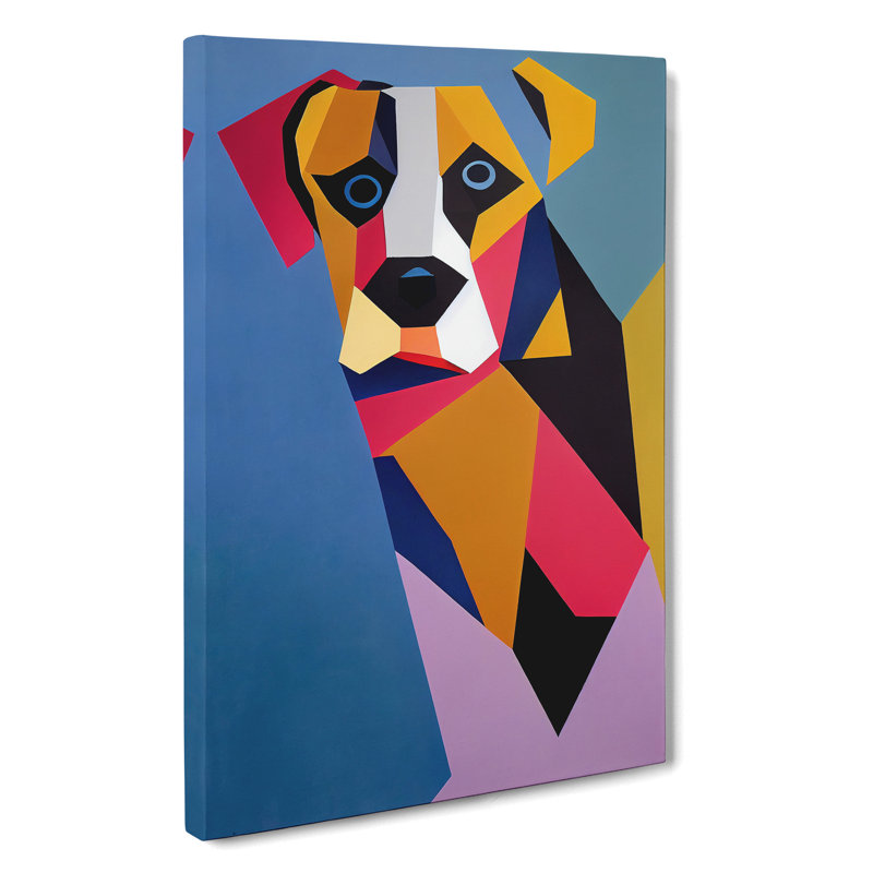 Abstract Dog No.5 - Wrapped Canvas, 50cm H x 35cm W x 3cm D
