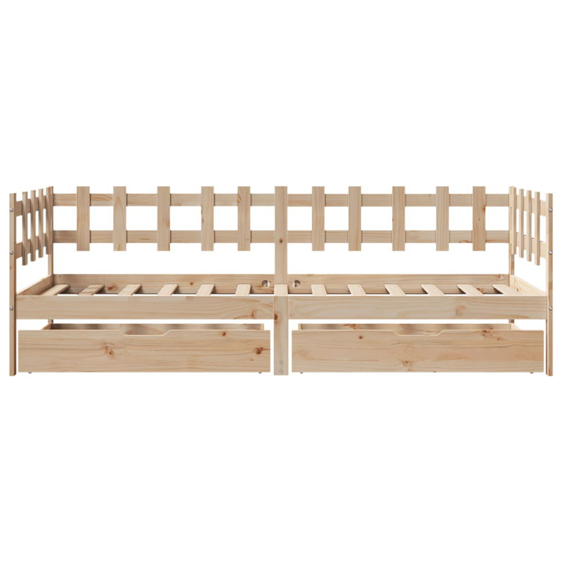 Rhiad Solid Wood Daybed, Single (3'), Natural