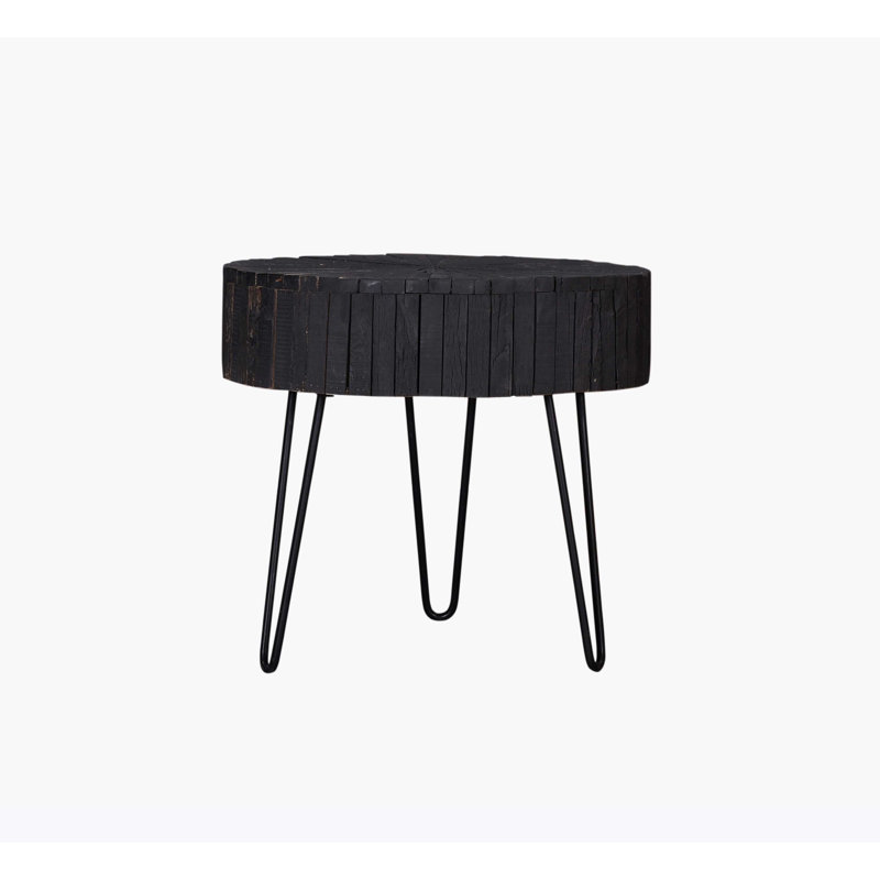 Drishya Solid Wood Top End Table