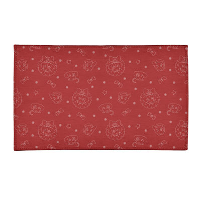 Tapis de zone rouge fait main