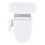 TOTO® Drake® Transitional WASHLET®+ Two-Piece Elongated 1.28 GPF TORNADO FLUSH® Toilet with S2 Bidet Seat, Cotton White - MW7863346CEG#01