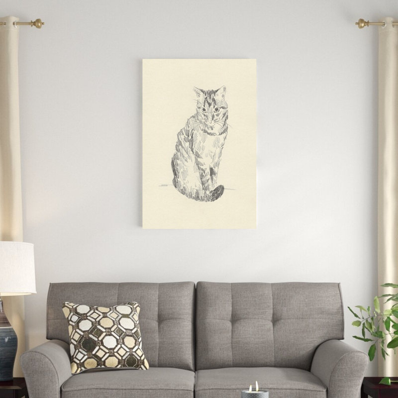 «House Cat I» par Jacob Green - impression sur toile tendue, H 36 po x l 24 po