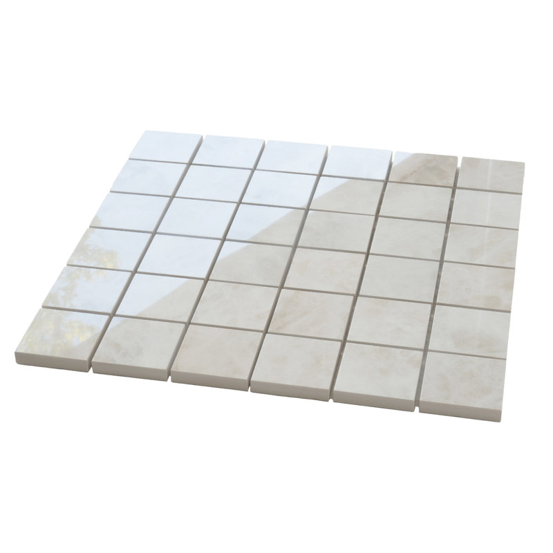 Splendor 12 X 12 In. Lappato Porcelain Mosaic Wall And Floor Tile (4.84 Sq Ft/Case) - 5 Pack, Light Cream Beige