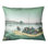 Coussin lombaire katsushika hokusai, coucher de soleil travers the ryogoku bridge