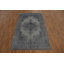 Tapis gris élégant d'inspiration rétro 5 x 8 po