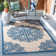 Arneshia Beige/Navy Indoor/Outdoor Area Rug