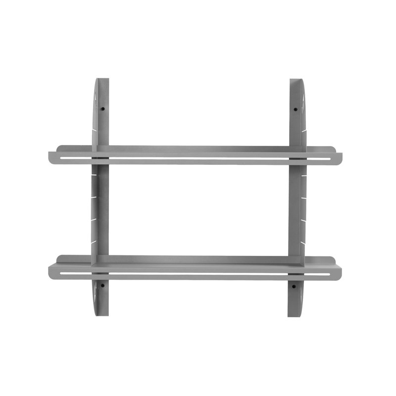 Tablette murale décorative en métal, Gris