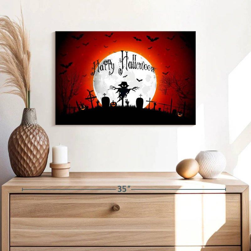 Lelend Happy Halloween Greeting, 16" H x 24" W