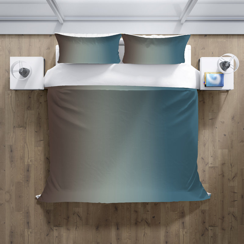 Ensemble de housse de couette , Housse de couette simple + 1 taie décorative pour