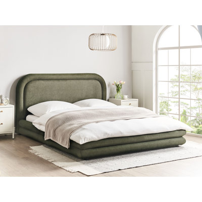 Bed Faux Linen LAVARDENS 200 cm