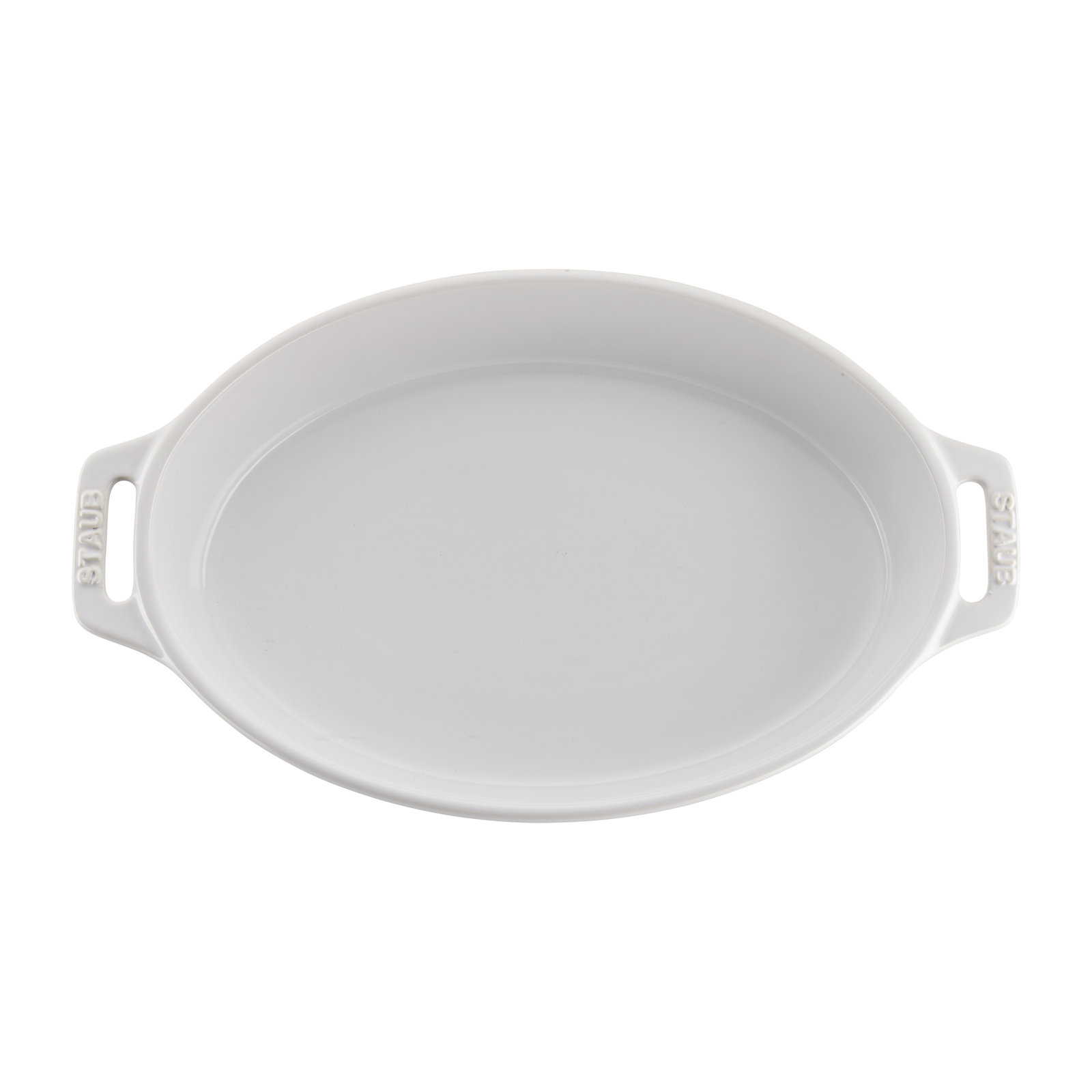 Staub Ceramic 2-Piece Oval Baking Dish Set, White